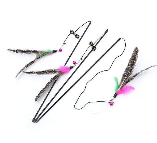 Quality Cat Toy with Cute Feather Bird Design