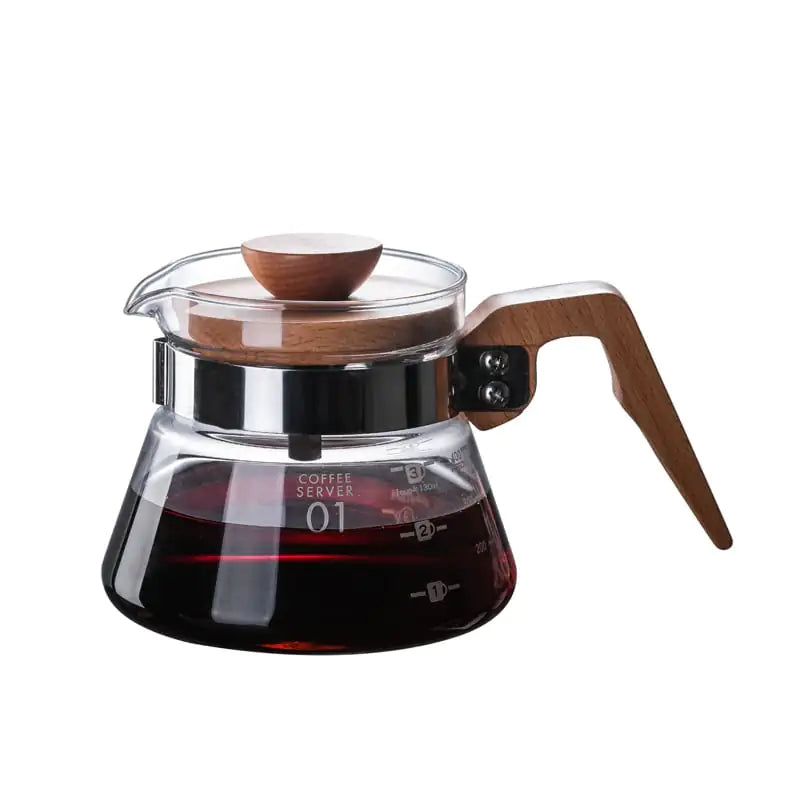 High-Temperature Resistant Glass Coffee Pot