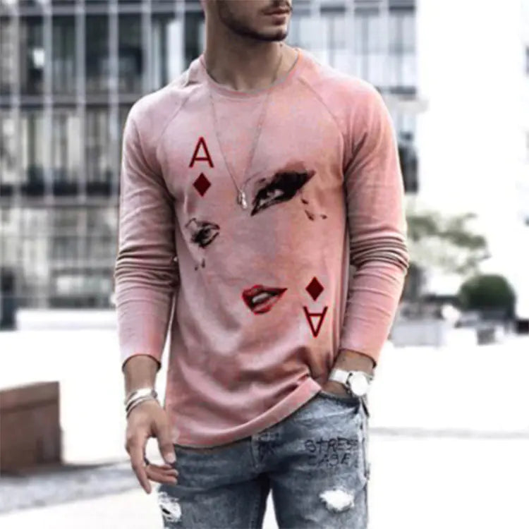 Men's Graphic Long Sleeve T-Shirt - Fall Collection