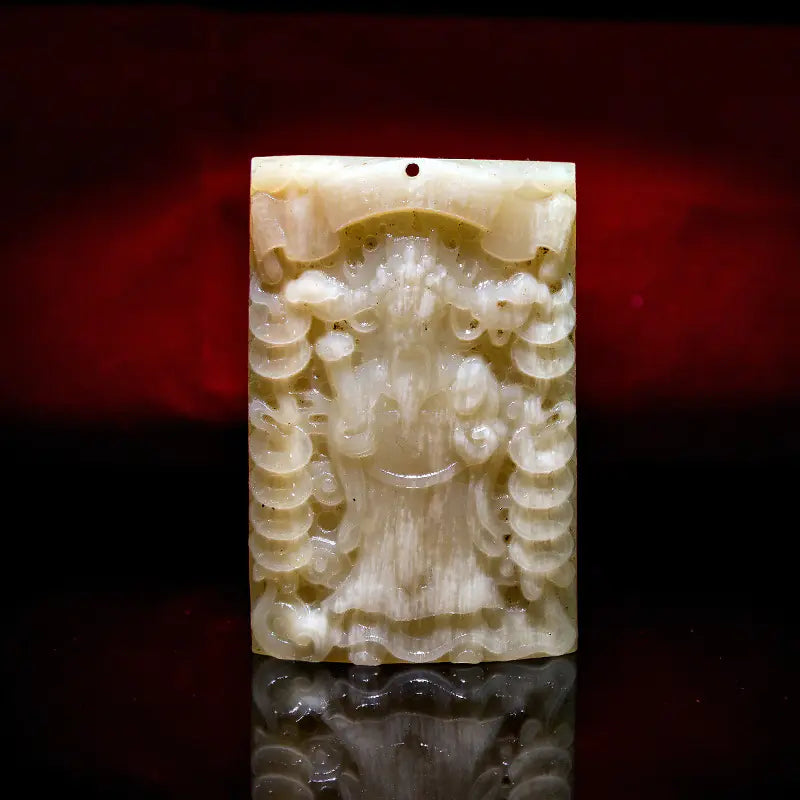 Natural Camel Bone Carved Buddha Amulet Pendant Accessory