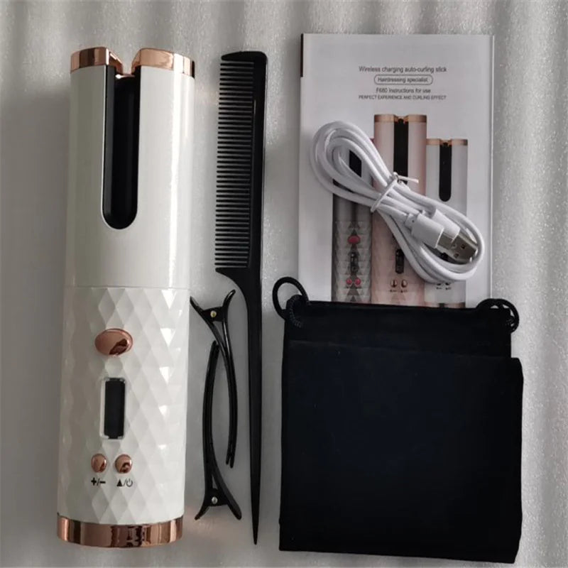 Wireless USB Rechargeable Hair Curler