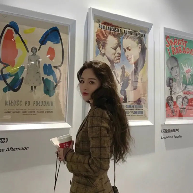 Women's Long Wavy Synthetic Wig with Center Bangs