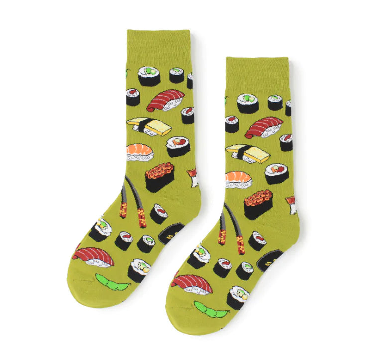 Food Series Socks - Avocado and Egg Design
