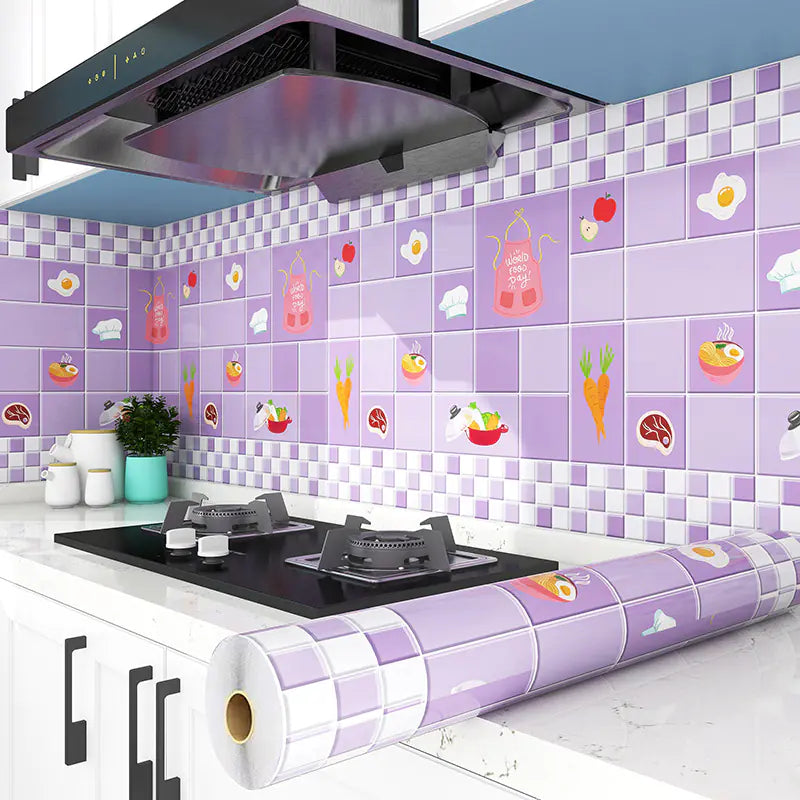 Oil-Resistant Kitchen Wall Stickers for Cabinets