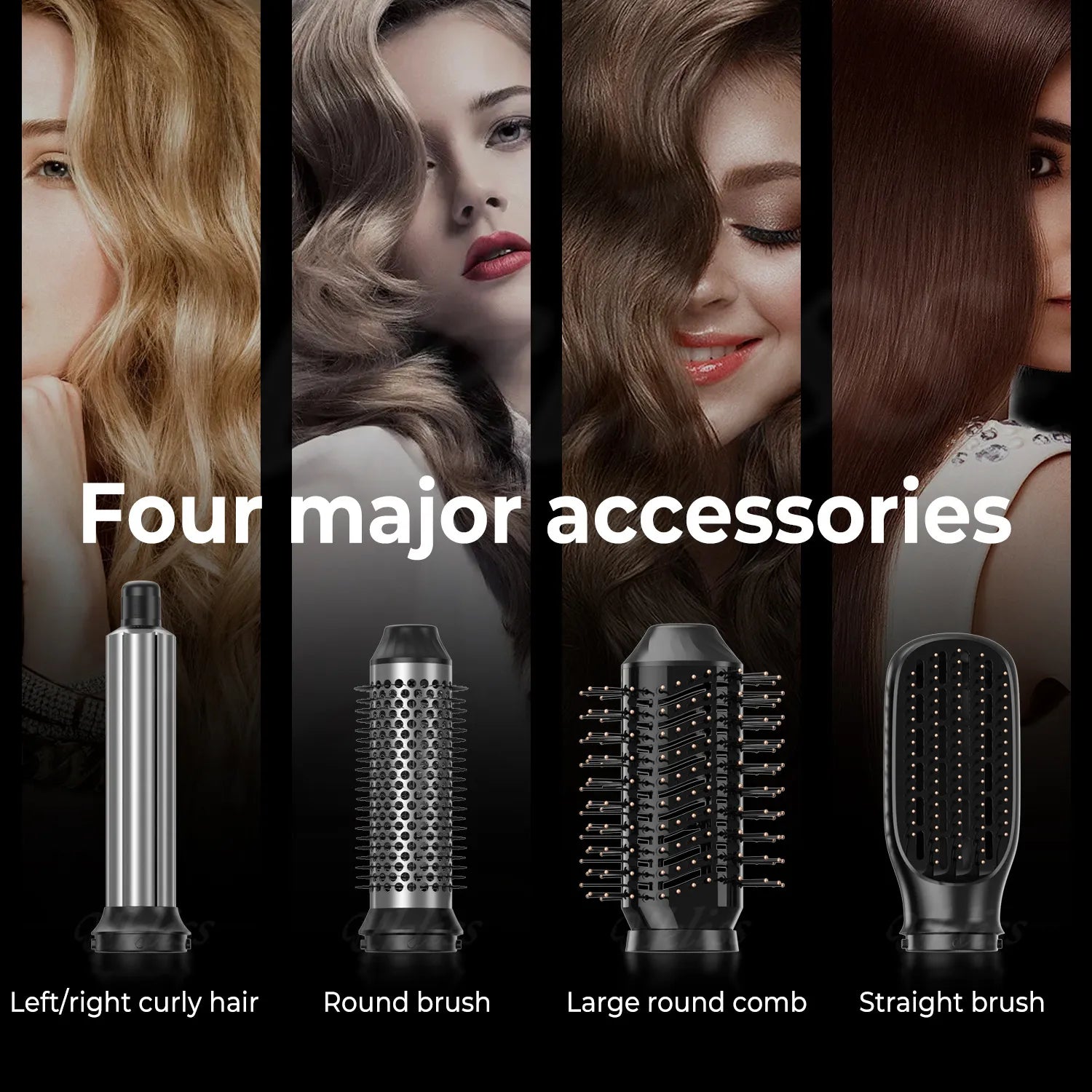 6 in 1 High-Speed Brushless Hair Dryer with Alternating Hot & Cold Air