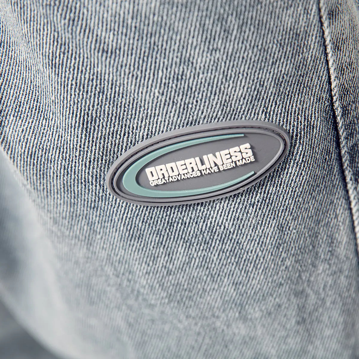 Men's Loose Wash Denim Joggers with Drawstring Detail