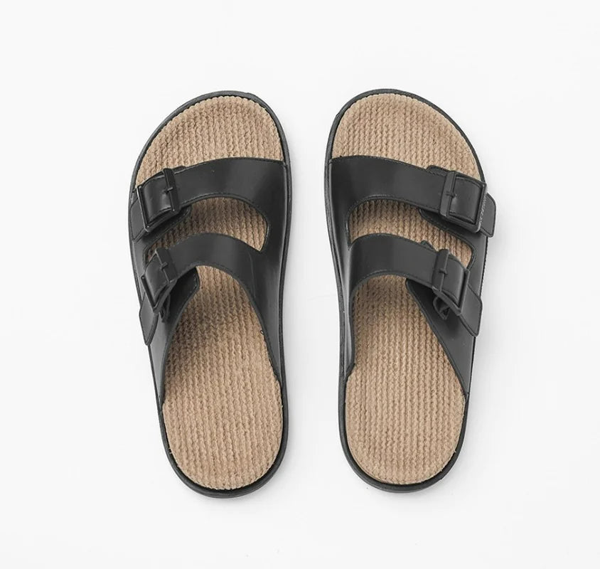 Men's Versatile Flat Anti-Slip Cork Summer Slippers