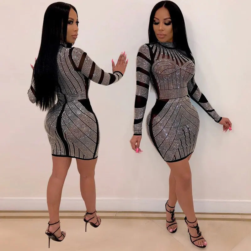 Couture Fashion Dress - Bandage Style Dress
