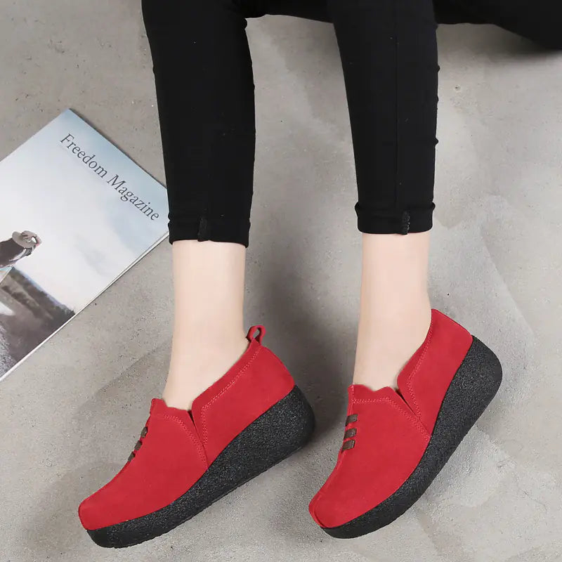 New Women's Thick Sole Platform Rocking Shoes