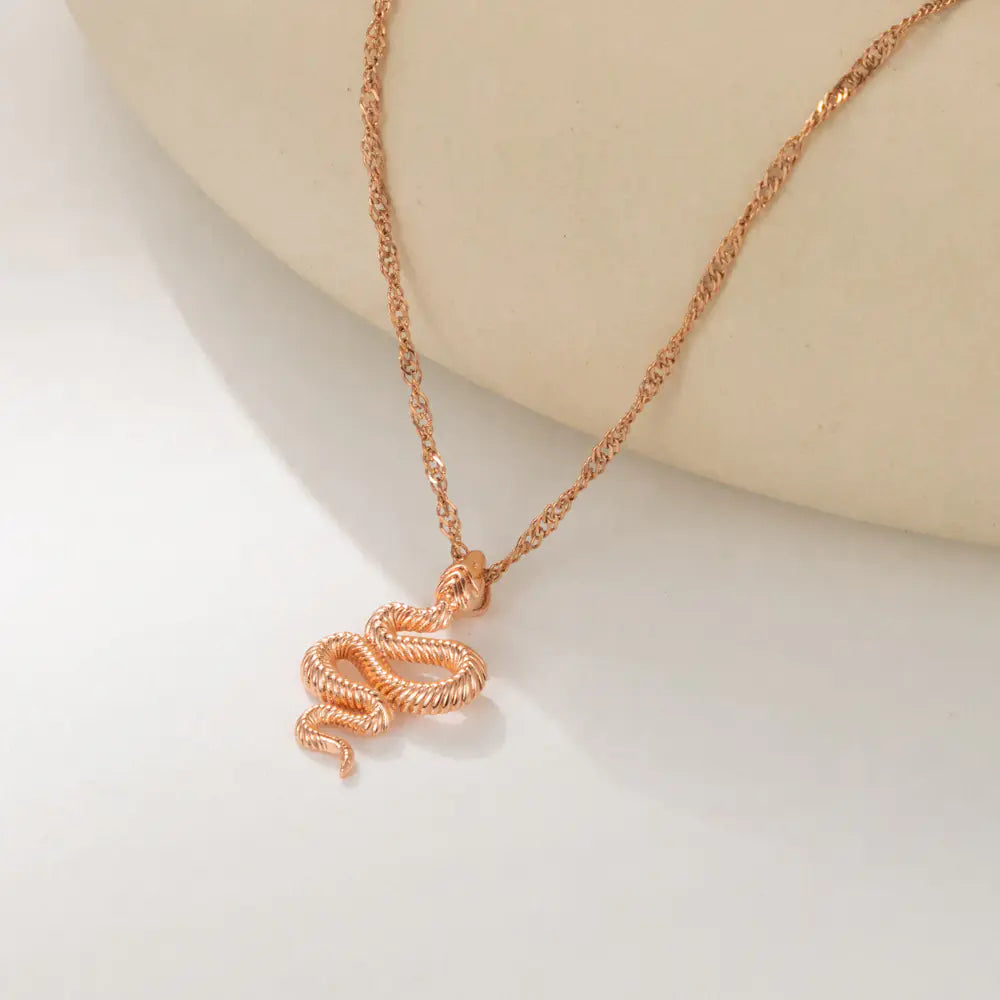 Creative Multi-Color Cobra Pendant Necklace