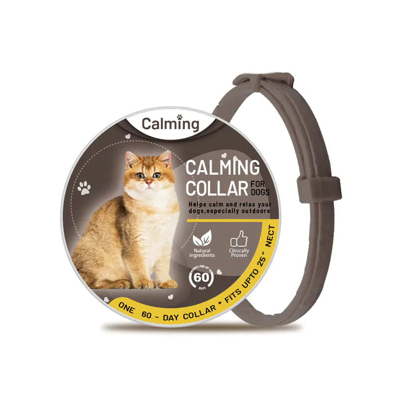 Adjustable Pet Soothing Collar for Cats and Dogs