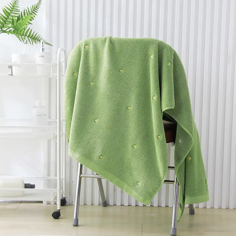 Thickened Cotton Towel Set with Bath Towel (2 Pieces)