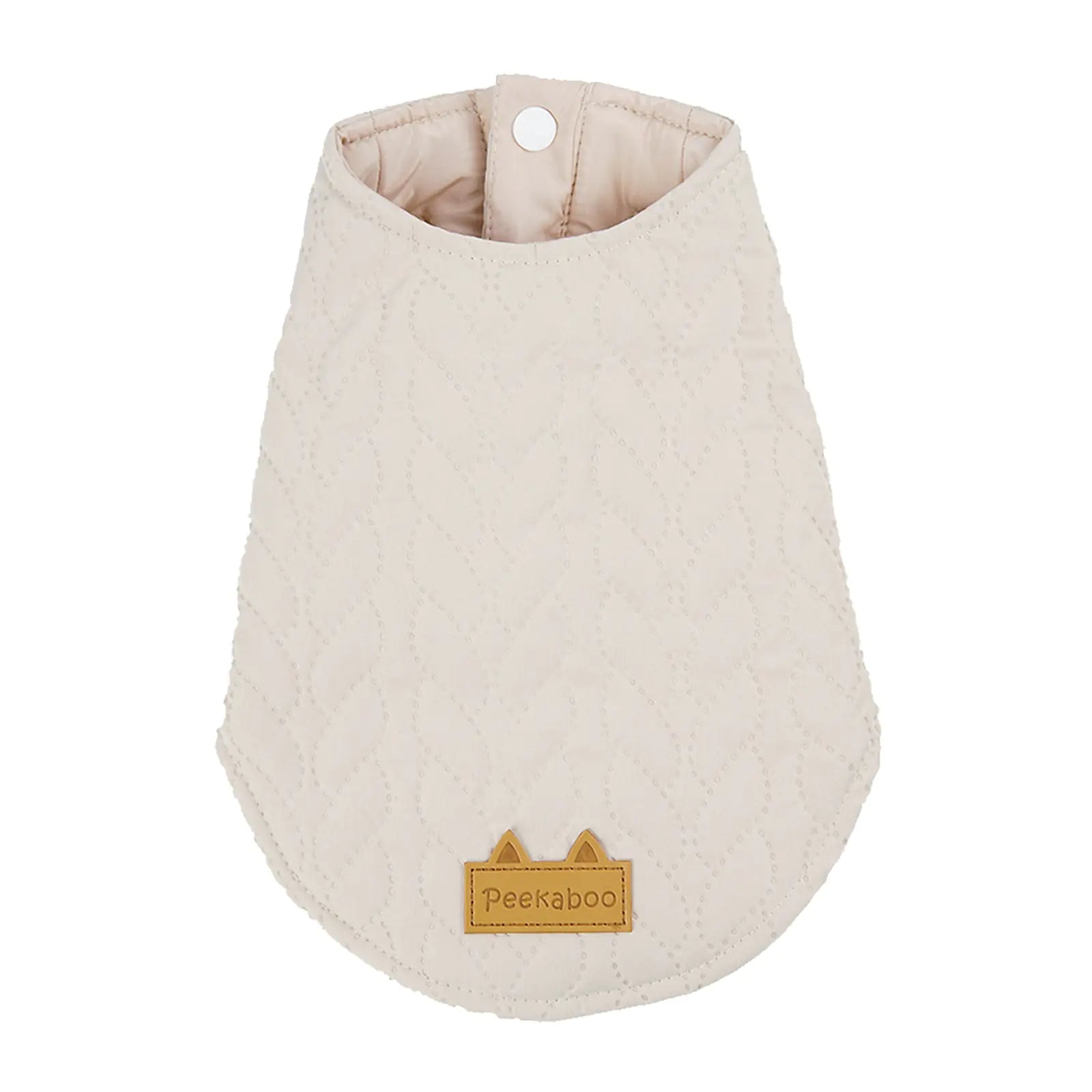 Warm Jacquard Button Two-Piece Cotton Padded Set