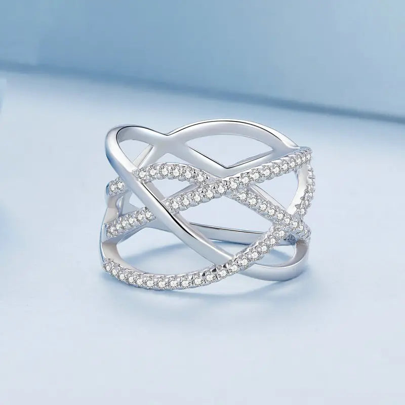 Light Luxury Geometric Multilayer Index Finger Ring