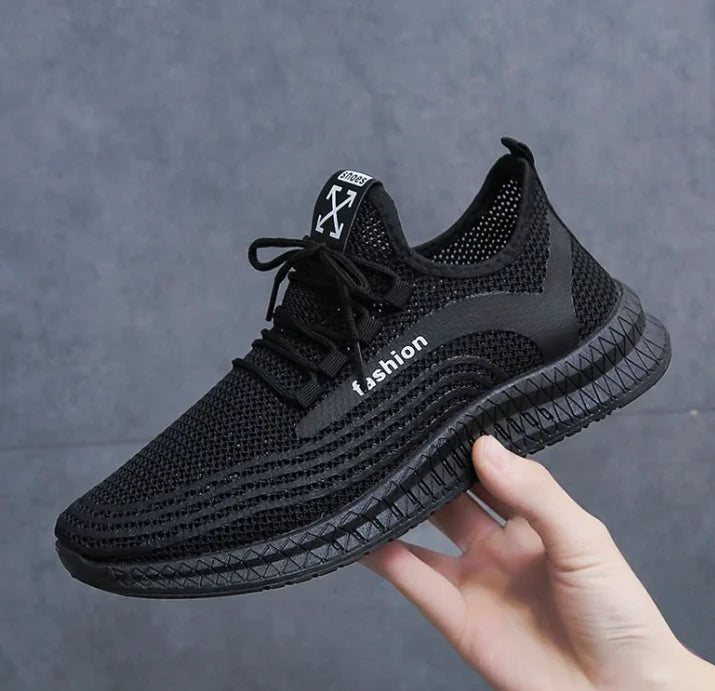 Reflective Flyknit Women's Sneakers - Korean Style Casual