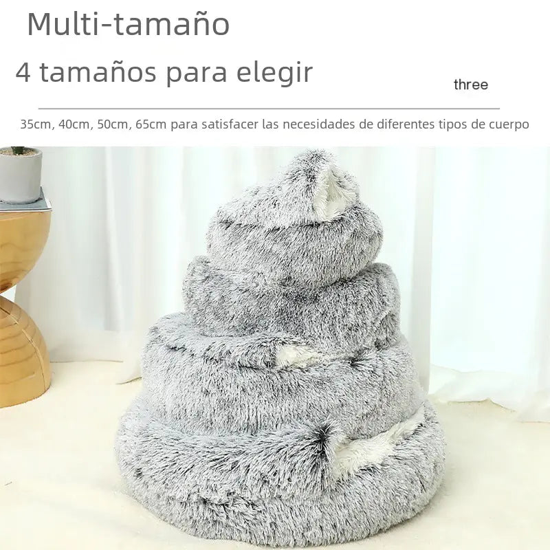 Winter Warm Pet Shell Semi-Enclosed Cat Bed