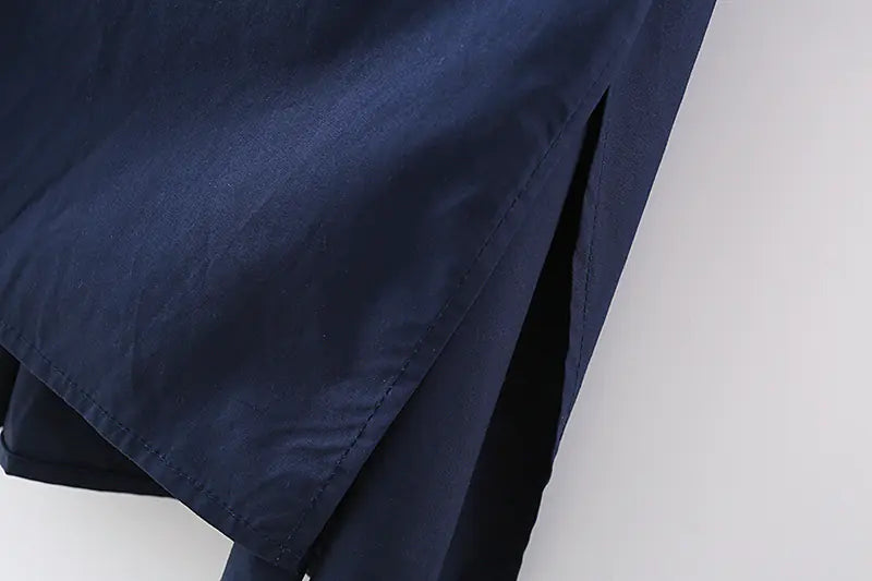 New Winter Batwing Sleeve Dress with Belted Waist
