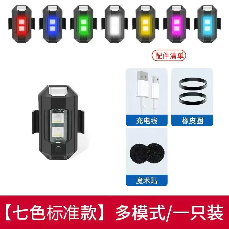 Wireless LED Flashing Light for Motorcycles and Bikes