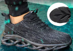 Breathable High Top Sports Sneakers with Blade Design