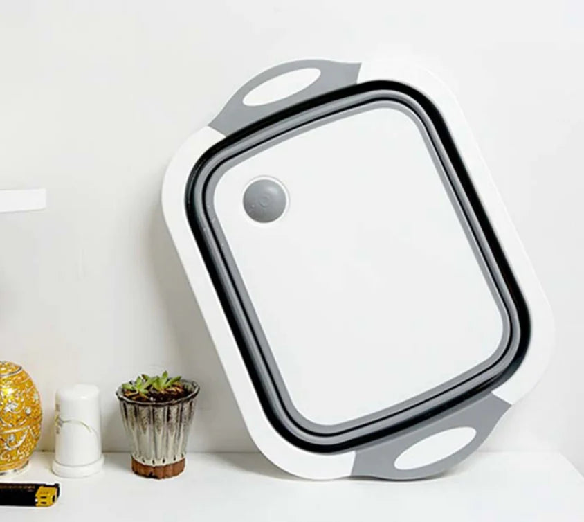Multifunctional Folding Cutting Board and Collapsible Sink