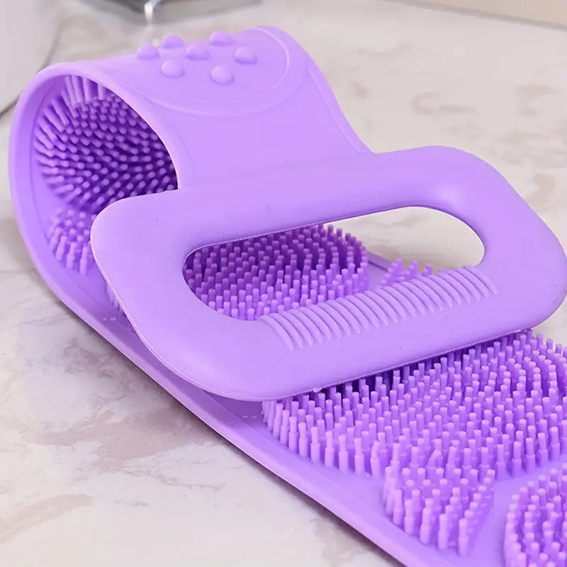 Silicone Bath Brush - Long Exfoliating Back Scrubber