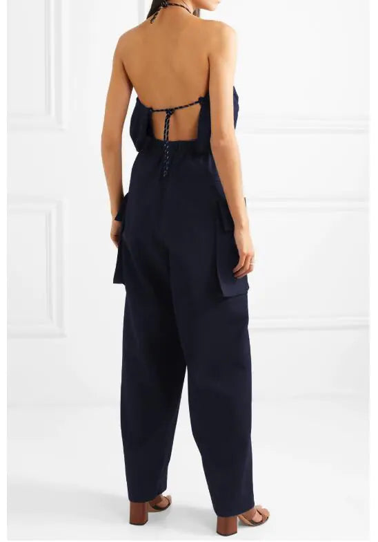 Summer Women's Jumpsuit with 2 Styles & Pockets