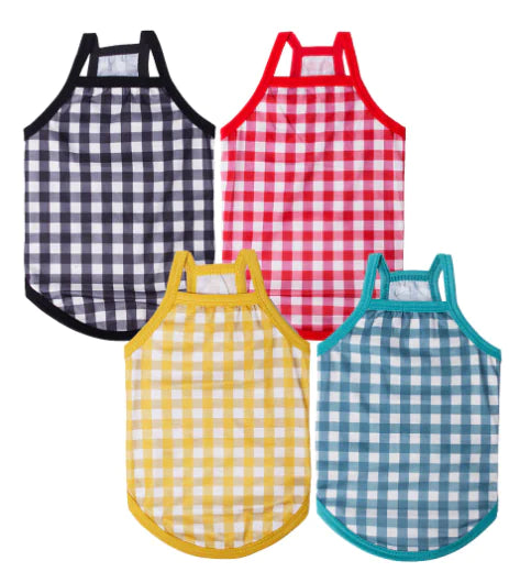 Summer Thin Plaid Camisole with Fashionable Style