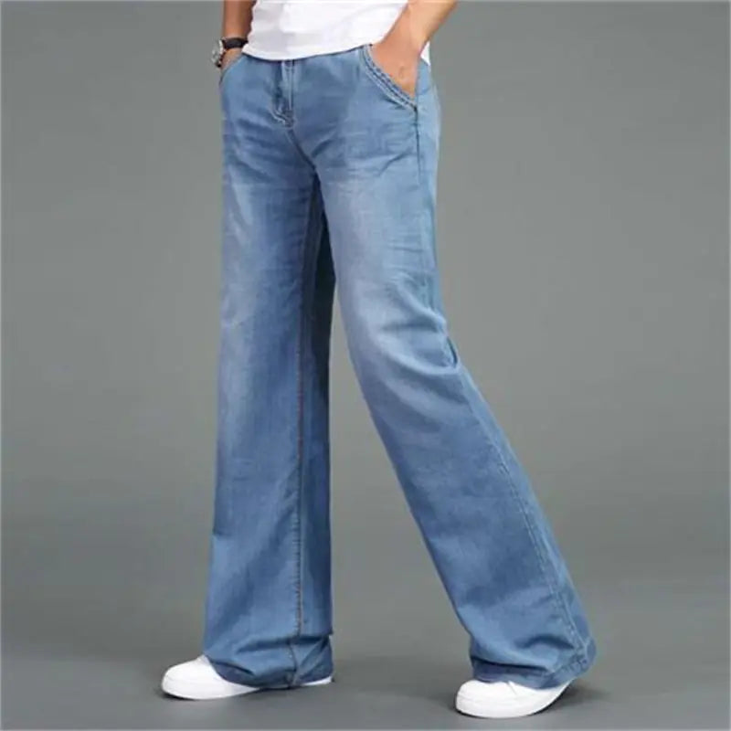 Men's Wide-leg Flared Straight-leg Jeans