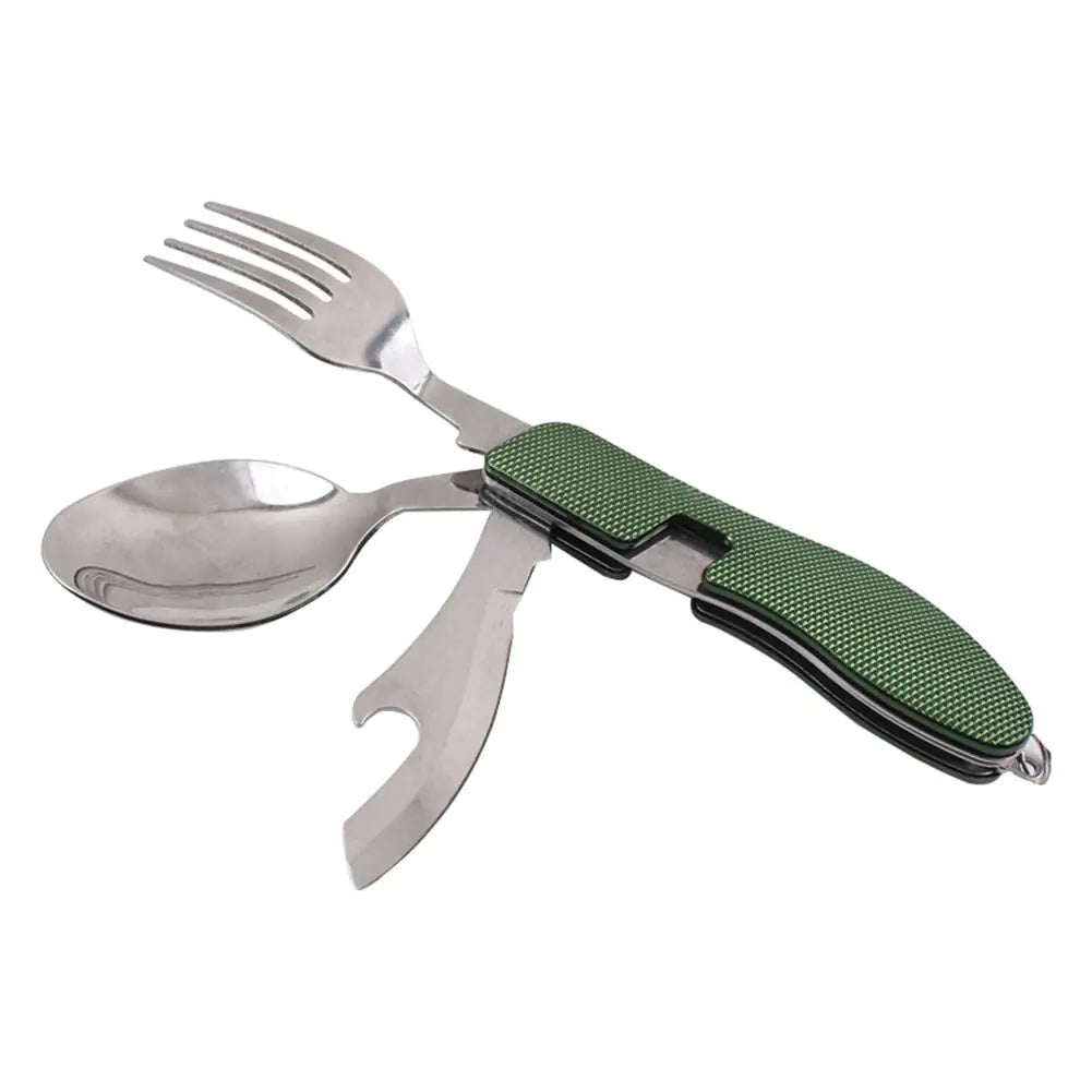 Camping Cutlery Set, Portable Stainless Steel Fork & Knife