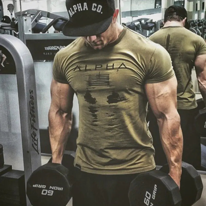 Men's Summer Fitness T-Shirt - Breathable Casual Wear