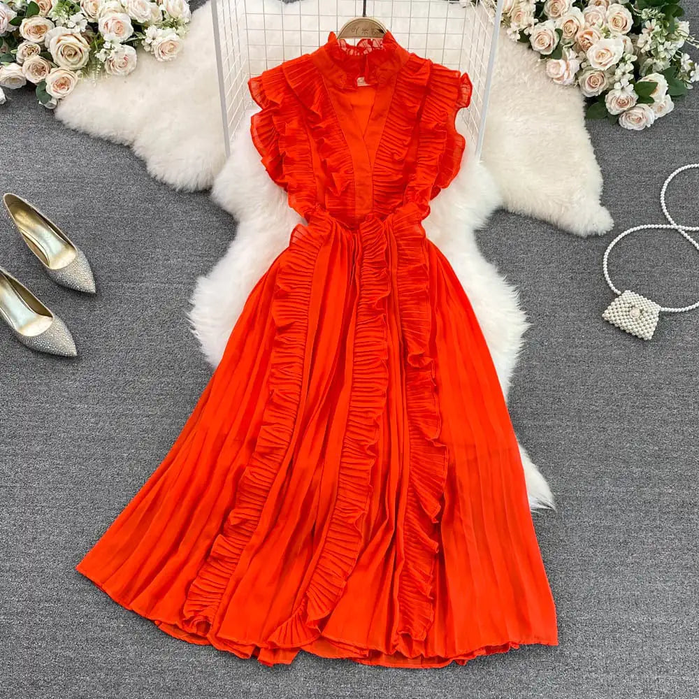 Pleated Dress for Women's Fashionable Style