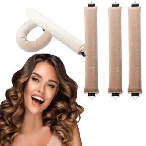 Heat-Free Rubber Hair Curler – 3 Hook Design