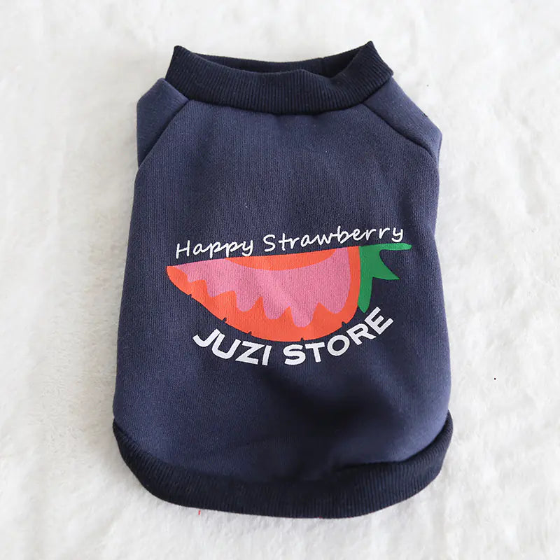 Multicolor Fruit Print Sweatshirt for Pets