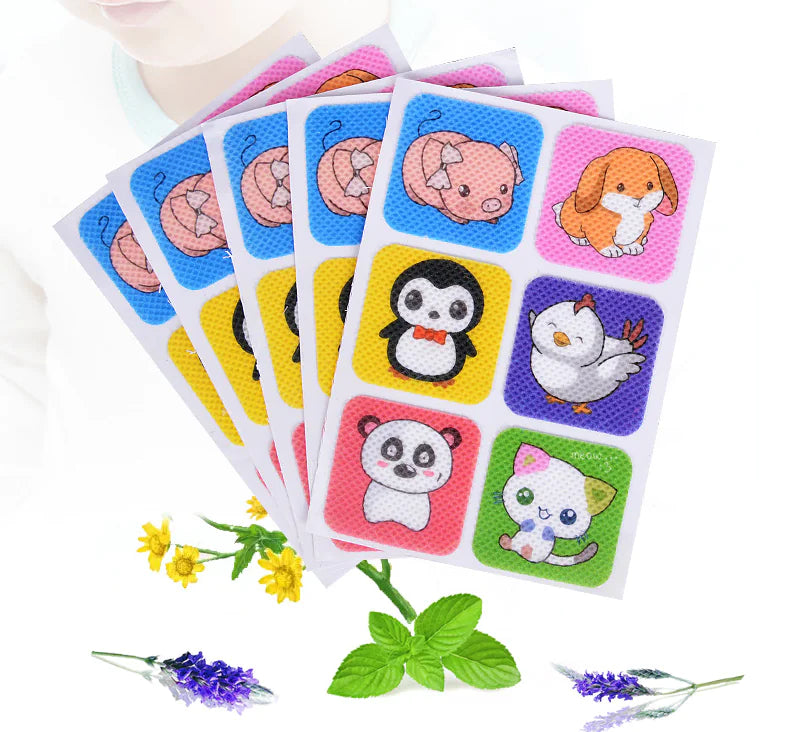 Children's Cartoon Mosquito Repellent Stickers & Bands