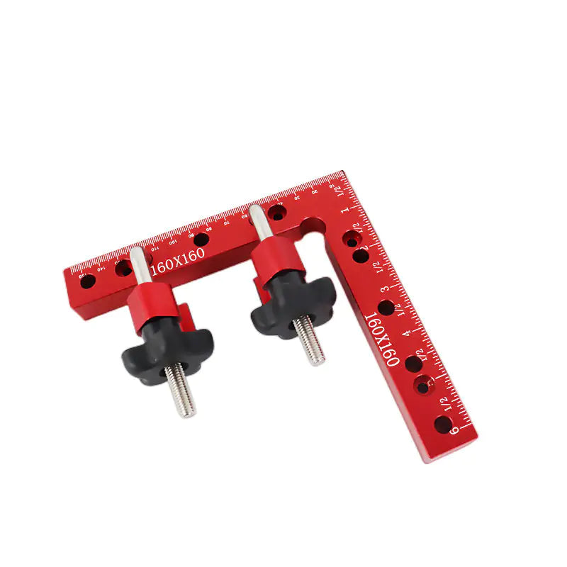 Woodworking Right Angle Clamp with Aluminum Height Gauge