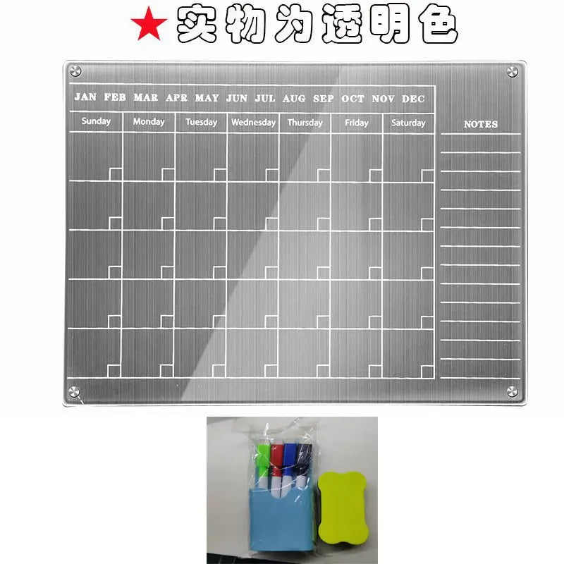 Magnetic Dry Erase Calendar for Refrigerator