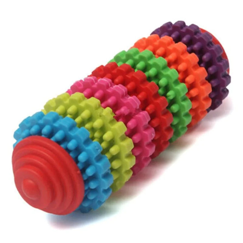 Colorful Rotating Rubber Dog Toy Ball for Chewing