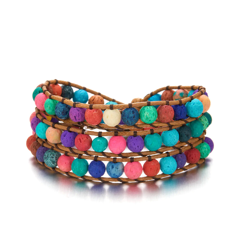 Natural Stone Handwoven Multilayer Bracelet