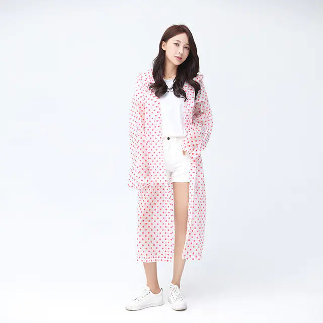 Women's Waterproof Transparent Rain Jacket