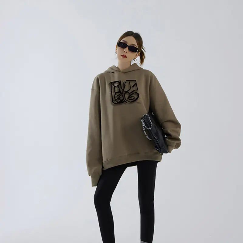 Thick Velvet Hoodie for Women