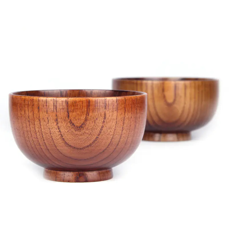 Wooden Soup Bowl - Solid Wood Craftsmanship