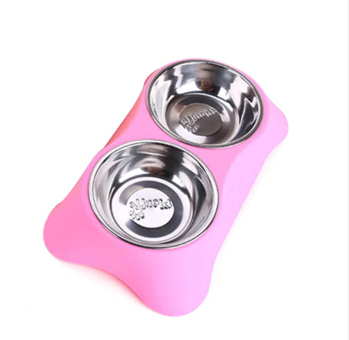 Eco-Friendly Non-Slip Silicone Pet Double Bowl
