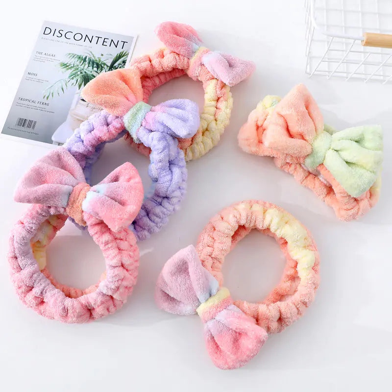 Rainbow Microfiber Bath Towel for Quick Drying Hair