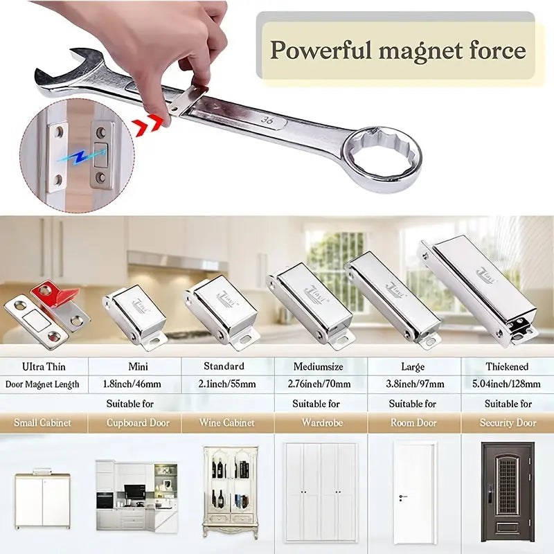 Ultra Thin Magnetic Catch for Cabinet Doors (1 Piece)