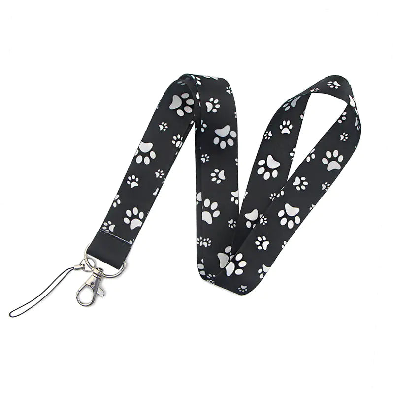 Dog Paw Cartoon Phone Lanyard and Keychain Strap