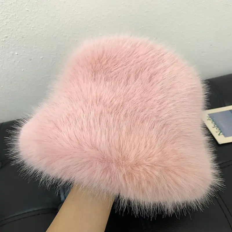 High-End Women's Mink Hat with Ear Protection