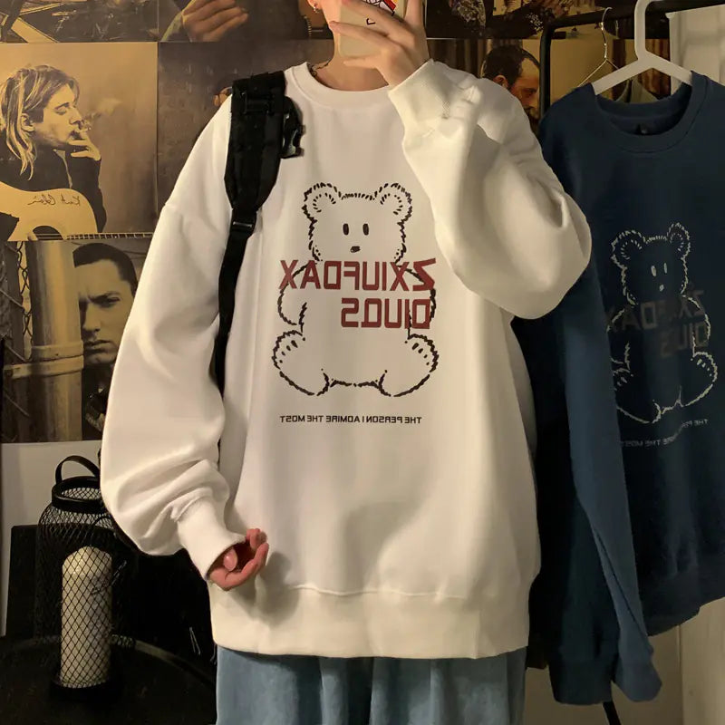 Spring Men's Round Neck Sweater Fashion Apparel