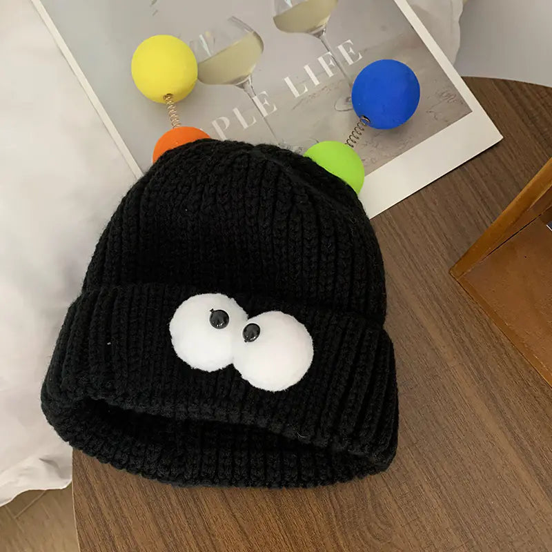 Funny Couple Knitted Hat for a Slimmer Face Look
