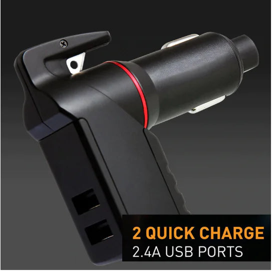Car Charger and Window Breaker Combo