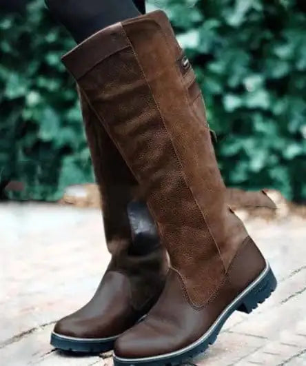 Autumn Women's Flat Sleeve High Boots Size 40-43
